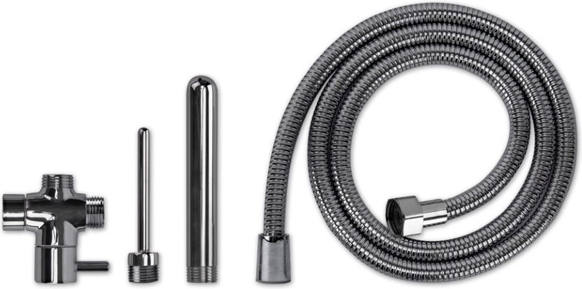 Goedkoopste Anaal Douche - Anal Shower met Splitter - Anaal Douche met Douche Slang en Twee Opzetstukken