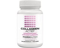 COLLAGEEN ACTIEF 60 V-caps Pharmanutrics - Collageen - Hyaluronzuur - Vitamine C - Huid - Haar - Natuurlijk Collageen Complex