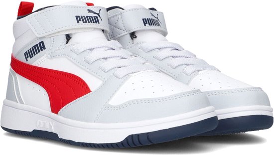 PUMA Puma Rebound V6 Mid AC+ PS FALSE Sneakers - Silver Mist-Club Navy-For All Time Red - Maat 31 - PUMA
