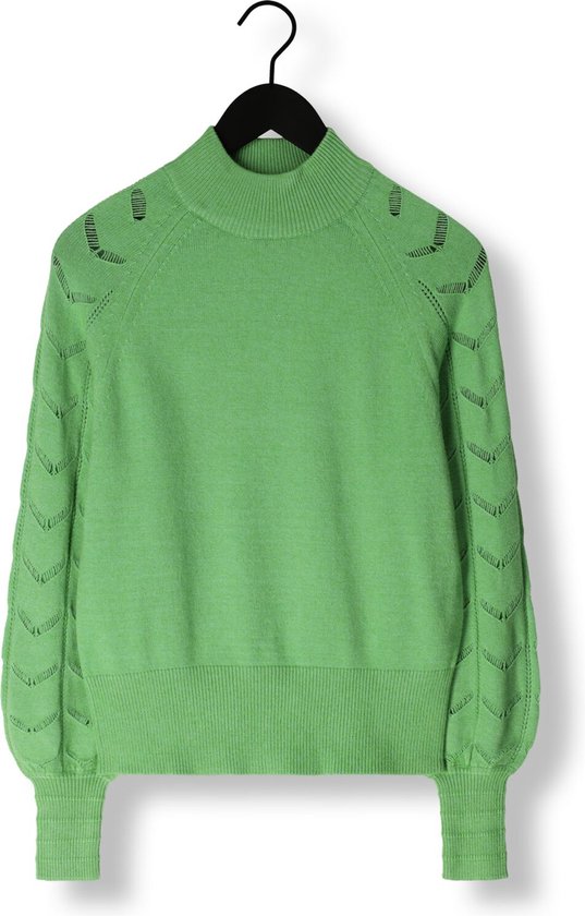 Object Objeva L/s Knit Pullover Pulls et Gilets Femme - Pull - Sweat à capuche - Cardigan - Vert - Taille XL