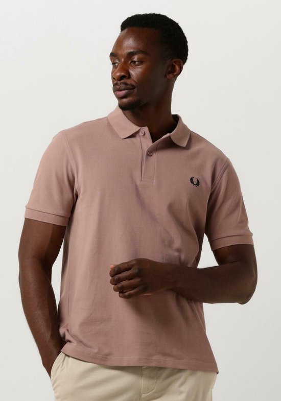 Fred Perry The Plain Fred Perry Shirt Polo's & T-shirts Heren - Polo shirt - Lichtroze - Maat S