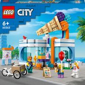 LEGO City Ice Cream Shop Ensemble de construction avec vélo Jouets - 60363
