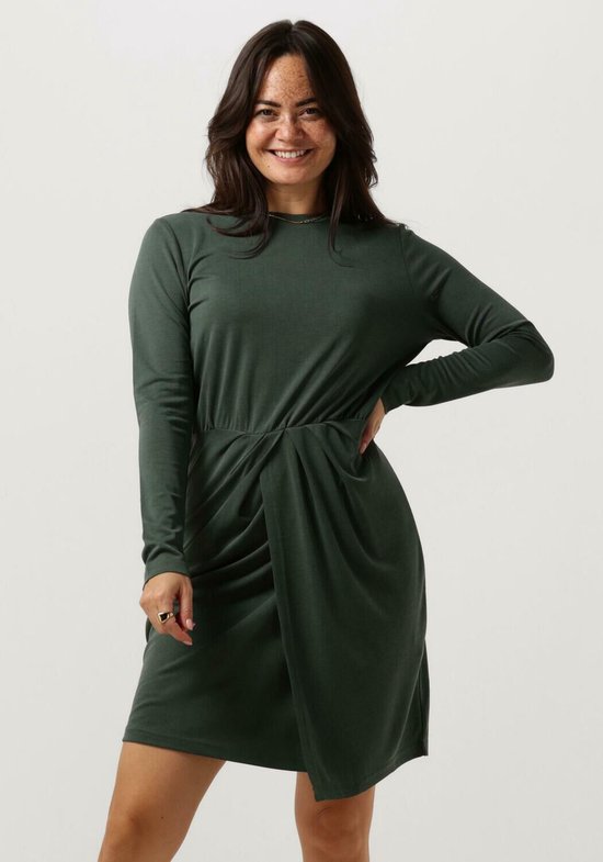 Minus Reyna Modal Midi Dress Jurken Dames - Kleedje - Rok - Jurk - Groen - Maat XL