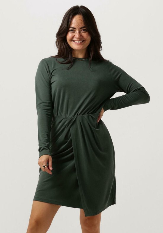 Minus Reyna Modal Midi Dress Jurken Dames Rok Jurk Groen