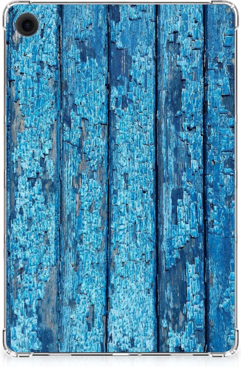 Samsung Galaxy Tab A9 Plus Silicone Tablet Hoes Wood Blue