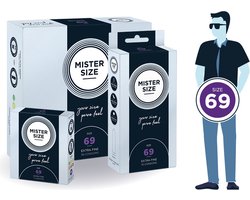 MISTER SIZE 69 Ultra Dunne XXXL condooms 10 stuks (verkrijgbaar in 7 maten)