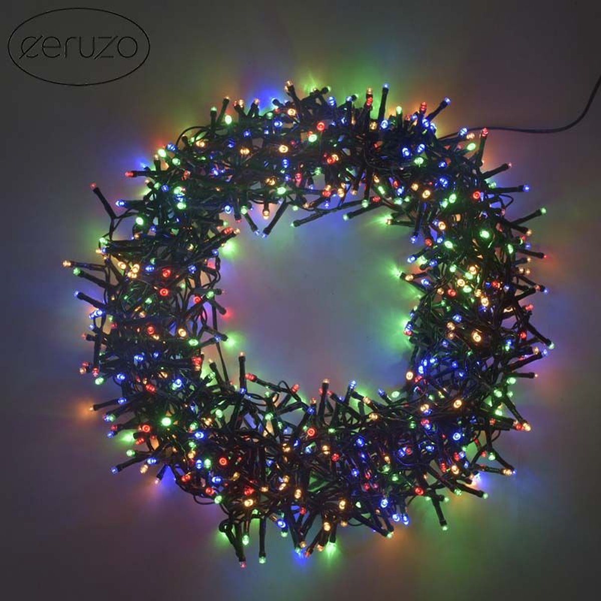 Ceruzo Gekleurde Kerstverlichting - Micro Cluster - 1000 LED - 20 meter - 8 Lichtfuncties + Geheugen - multicolor – foto 6