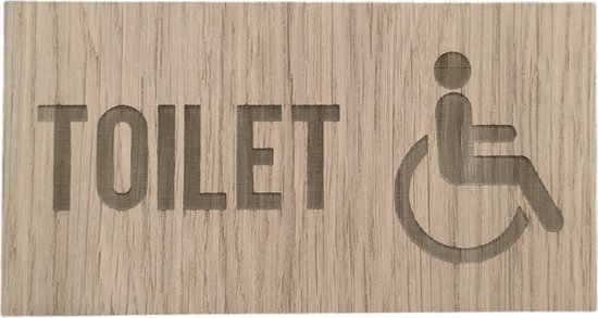 Bordje Toilet pictogram vrouw - klein