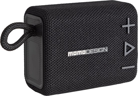 Bluetooth speaker draagbaar 5W draadloos muziekbox zwart 20 uur batterij 10 m bereik met oplaadbare accu