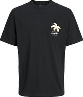 Jack & Jones T-shirt Joreaster Activity Tee Ss Crew Neck 12251966 Black/flower Mannen Maat - S