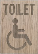 Bordje Toilet pictogram invalide - middel