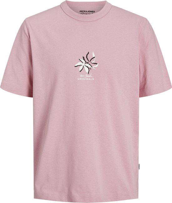 Jack & Jones T-shirt Joreaster Activity Tee Ss Crew Neck 12251966 Pink Nectar/flower Mannen Maat - XL