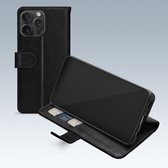 Mobilize Telefoonhoesje geschikt voor Apple iPhone 15 Pro Max Hoesje | Mobilize Premium Gelly Wallet Bookcase Portemonnee | Pasjeshouder voor 3 Pasjes | Telefoonhoesje voor Pinpas / OV Kaart / Rijbewijs - Zwart