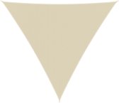 Schaduwdoek 4 x 4 x 4m | Driehoek - Waterdicht | Zandkleur