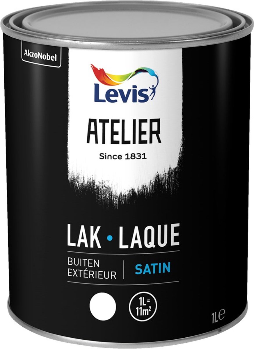 Levis Atelier Lak Buiten Satin - 1L - Wit