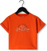 Your Wishes Angie Tops & T-shirts Meisjes - Shirt - Oranje - Maat 110/116