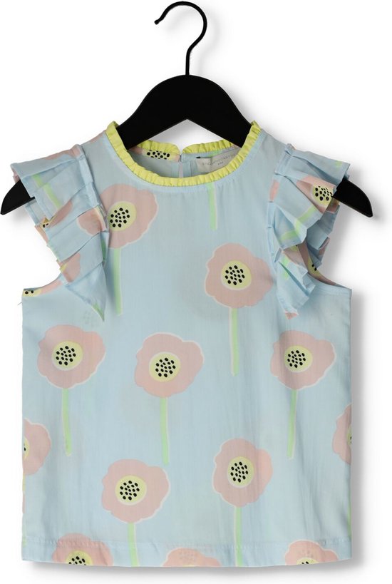 Stella McCartney Ts5a92 Tops & T-shirts Meisjes - Shirt - Lichtblauw - Maat 104