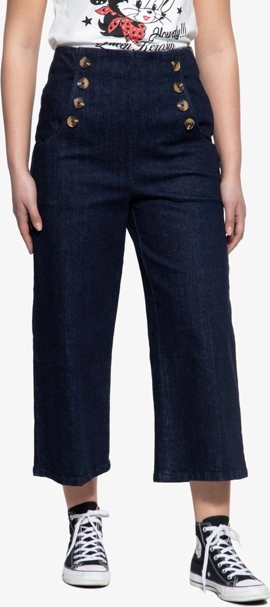 Queen Kerosin capri-jeans voor dames