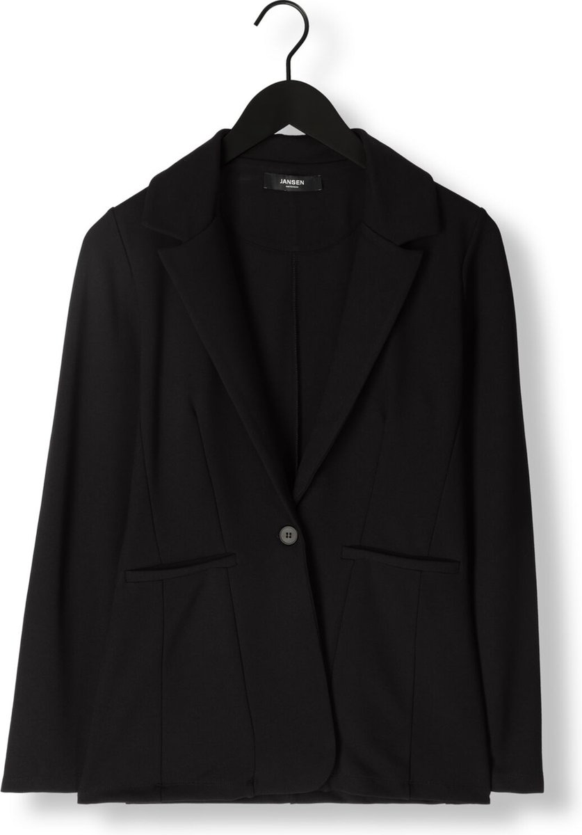 Jansen Amsterdam Hv242 Blazer With Long Sleeve Blazers Dames - Zwart - Maat L