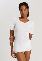 Hanro Cotton Seamless T-shirt ronde hals - 0101 White - maat 40 (40) - Dames Volwassenen - 100% katoen- 071630-0101-40
