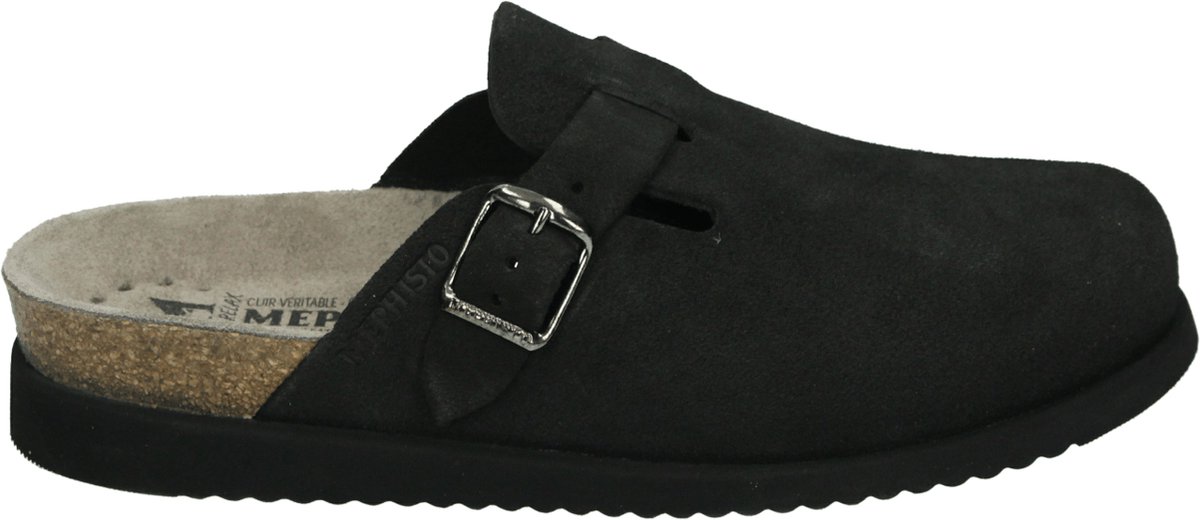 mephisto - HALINA SANDVEL - Dames slippers - Kleur: Zwart - Maat: 39