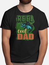 Reel cool dad - T Shirt - Fishing - Gift - Cadeau - Angling - Fisherman - CatchOfTheDay - Vissen - Hengelsport - Visser - VangstVanDeDag - Vliegvissen