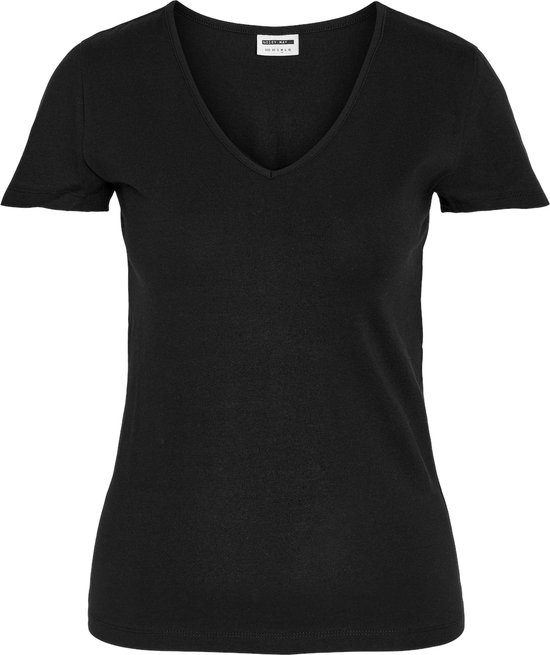 Noisy may T-shirt Nmkatinka S/s V-neck Top Fwd Jrs S 27028797 Black Dames Maat - L