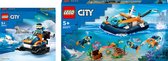 LEGO City Bundel: Sneeuwscooter voor poolonderzoek + Verkenningsduikboot Speelgoed - 66768