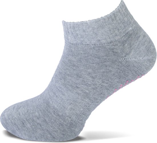 Dames Yoga sok - Antislip Sneaker sokken - Pilates grip sokken katoen - 38  - Grijs | bol