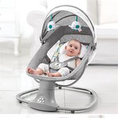 Elektrische wieg - Wiegje - Schommelstoel Baby - Baby Bedje - Wieg voor Baby - Schommelstoeltje - Grijs