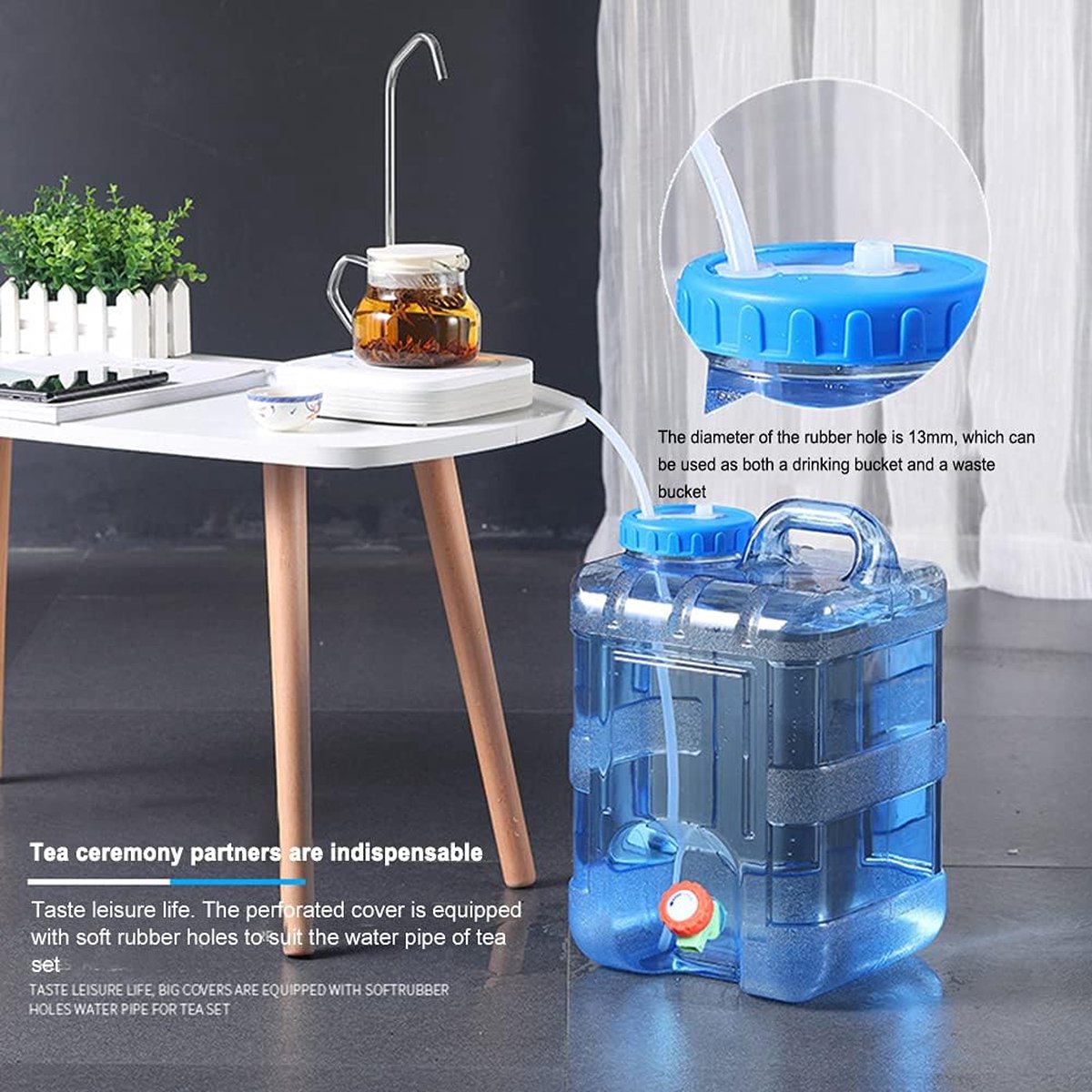 Bidon Eau Portable 5L/7,5L - Réservoir Camping Randonnée Avec Poignée - PET Résistant