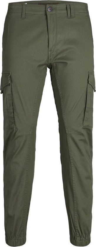 JACK&JONES JPSTPAUL JJFLAKE CARGO OLIVE NIGHT NOOS Heren Broek - Maat W31 X L34