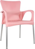 Chaise empilable Bella rose