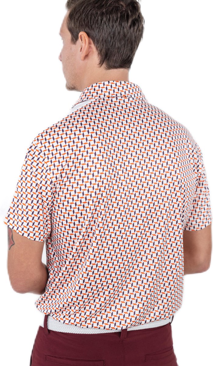 Func Factory mannen Poloshirt Steve retroprint maat L van Func Factory — afbeelding 3