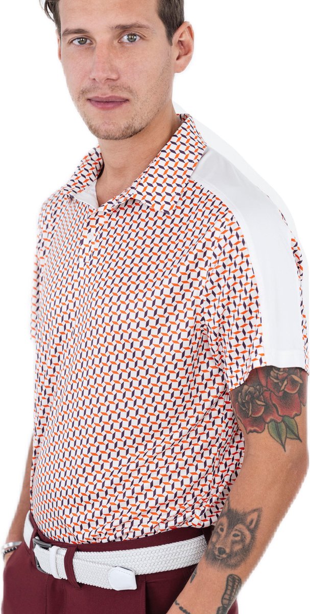 Func Factory mannen Poloshirt Steve retroprint maat L van Func Factory — afbeelding 2