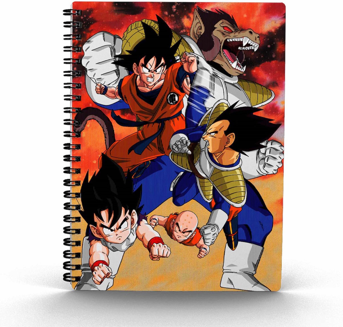 SD Toys Dragon Ball Z Notitieboek 3D-Effect Goku VS Vegeta Multicolours