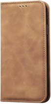 Geschikt voor Oppo A58 5G - Book Case - Magnetisch - kaartsleuven - Portemonnee Folio Stand hoesje - Bruin