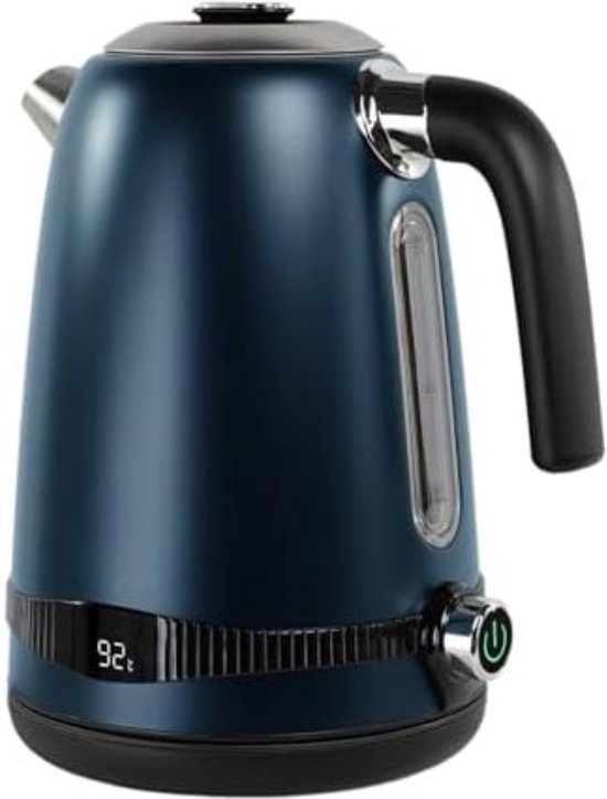 Waterkoker met temperatuurregeling - ‎24 x 21 x 18 cm - 1,7 L - Matblauw