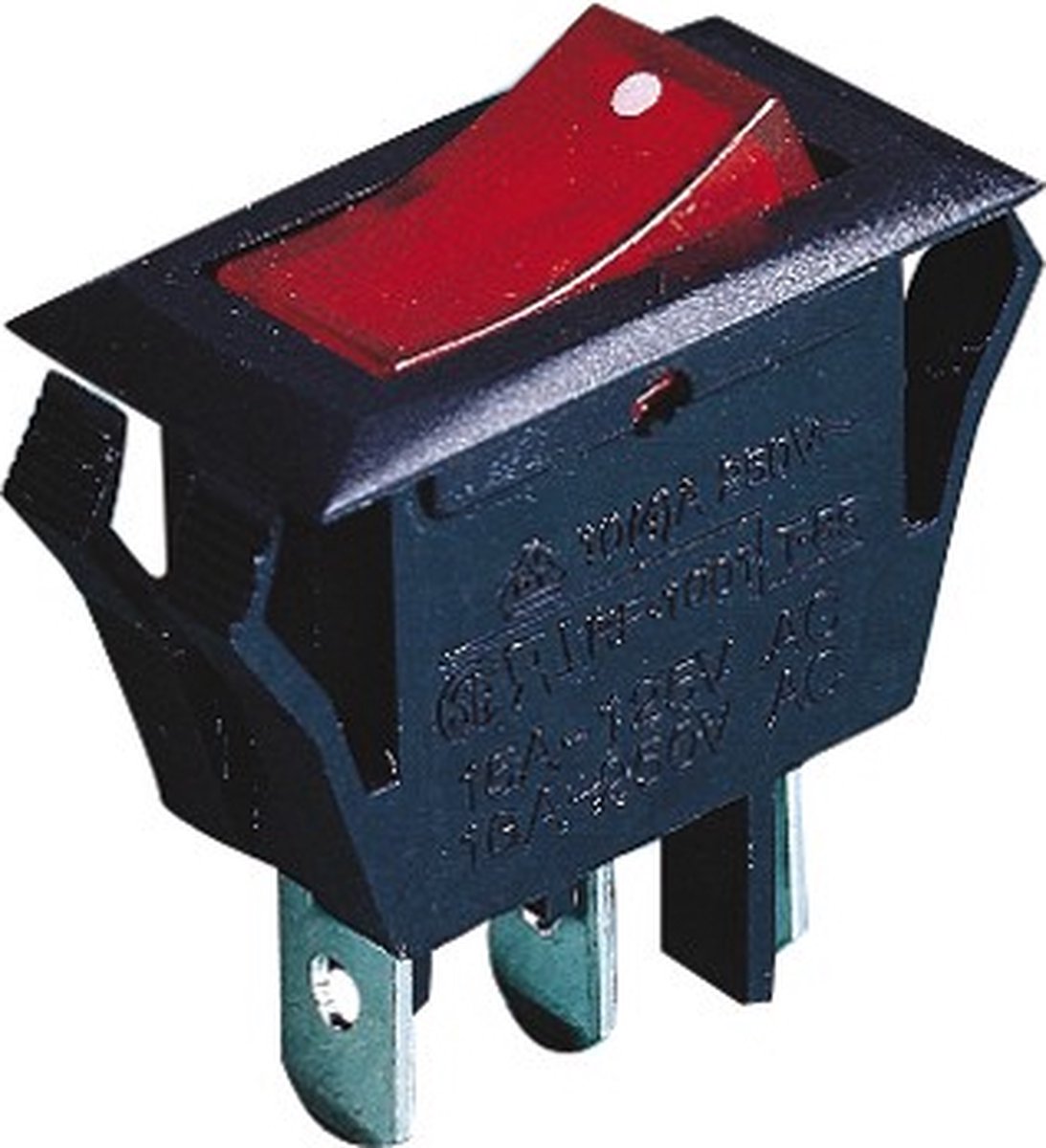 BREG Tuimelschakelaar - inbouw - 12V - 15Amp.
