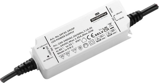 Transformateur LED Dehner Elektronik SPF 35-24VSP, driver LED Tension constante 35 W 1,4 A 24 V Convient aux meubles,