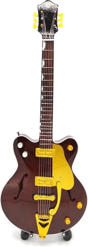 Mini gitaar George Harrison the beatles 25cm Miniature- Guitar-Mini -Guitar- Collectables-decoratie -gitaar-Gift--Kado- miniatuur- instrument-Cadeau-verjaardag