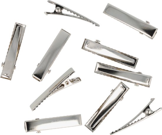 Épingle à Cheveux Pince à Cheveux Pince à Cheveux Alligator Mini Droite 3,5 cm Argent DIY 100 Pièces Pinces à Cheveux Pinces à Cheveux Créez Vos Accessoires pour cheveux