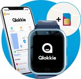 Qlokkie Kiddo Next - Montre intelligente pour enfants - Montre GPS pour enfant - Traceur GPS - WhatsApp - Appel vidéo - Définir la zone de sécurité - Fonctions d'alarme SOS - Carte SIM et application mobile incluses - Blauw