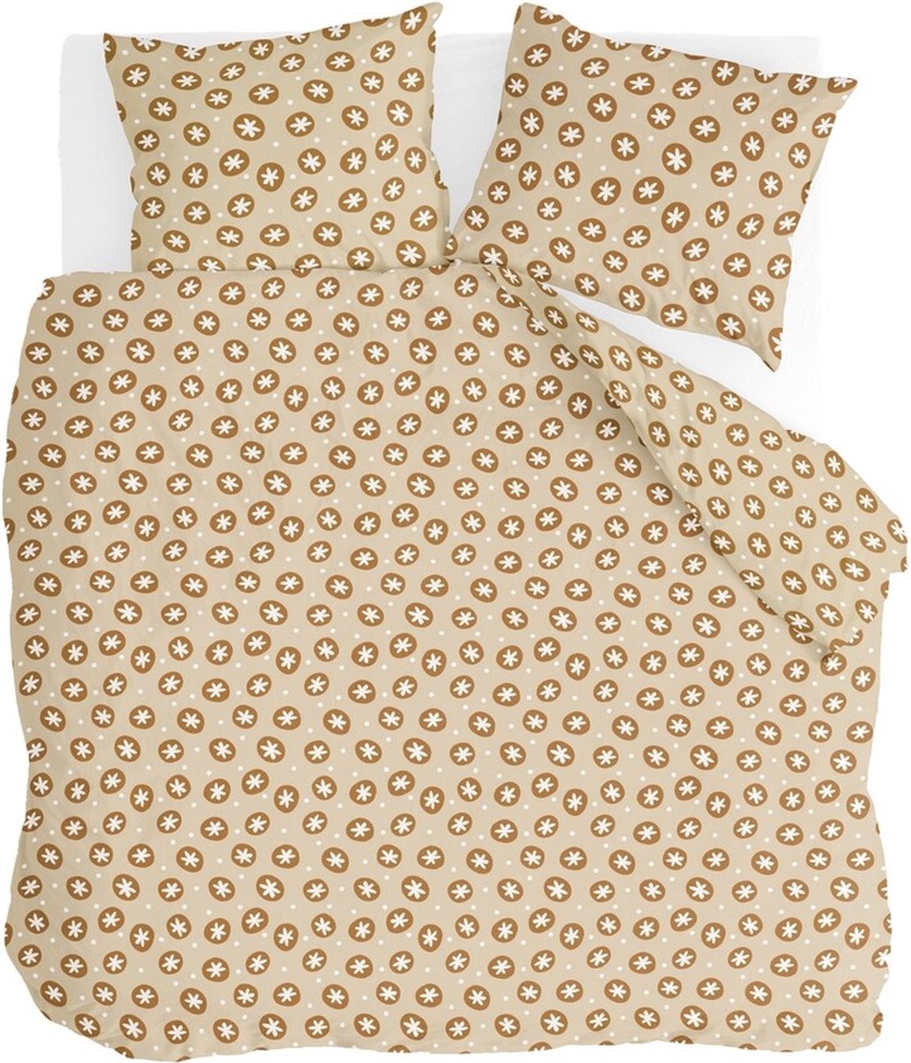 Walra Dekbedovertrek Bubble Stars - 240x220 - 100% Katoen (BCI) - Beige