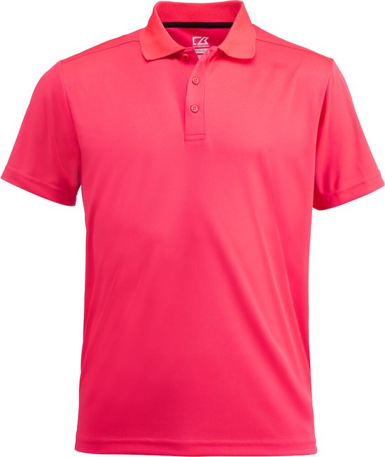Polo Kelowna de Cutter & Buck pour hommes 354400 - Rose fluo - M