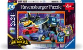 Ravensburger puzzel Batwheels - Twee puzzels - 24 stukjes - kinderpuzzel