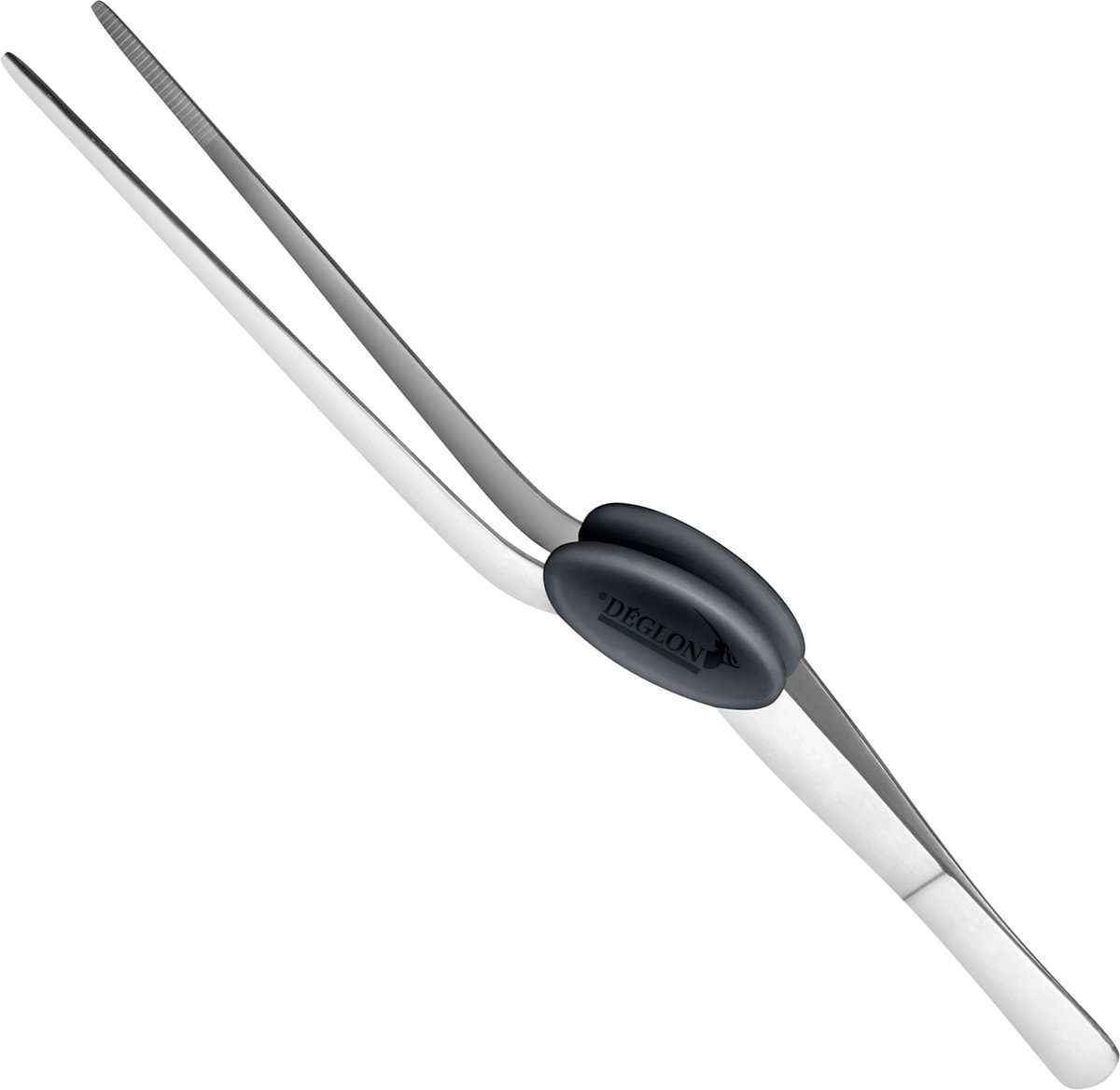 Déglon Gebogen precisiepincet – Comfort grip – 16 cm – Zwart