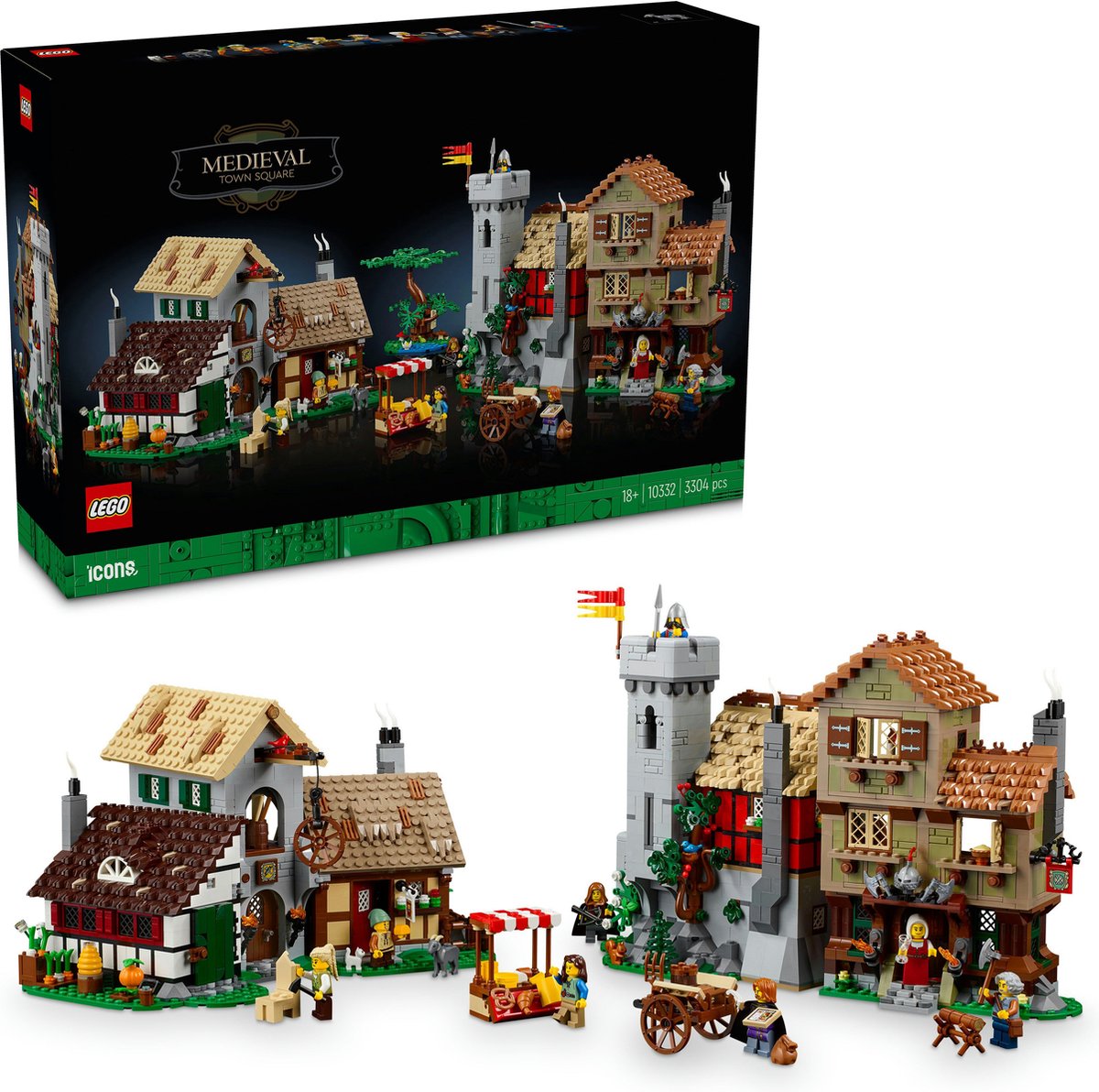 LEGO Icons Middeleeuws stadsplein - 10332 — afbeelding 2