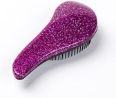 Finnacle - Paarse Anti-klit Haarborstel - Compacte Hairbrush - Borstel tegen klitten - Handige Haarborstel