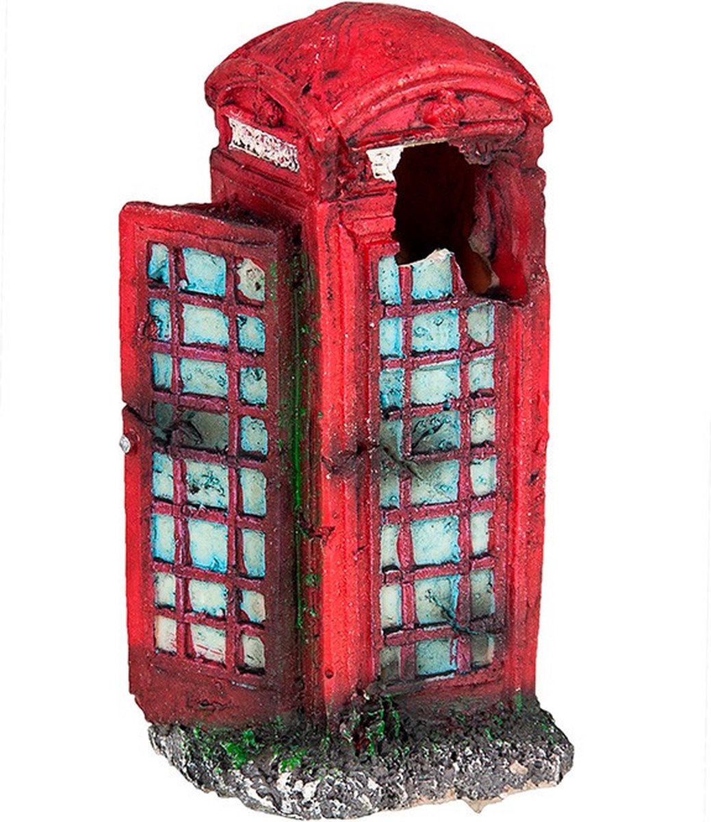 Happet - Aquarium English Call Box Decoration Happet R004 8 Cm - S-r004sh - 1st